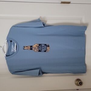 Original Penguin Size M "Don't Worry BEER Happy" Blue T-Shirt NEW with Tag
